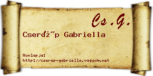 Cserép Gabriella névjegykártya