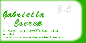 gabriella cserep business card